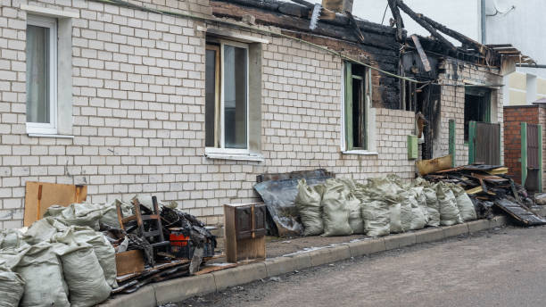 Professional Fire Damage Repair technician working in Immokalee, FL